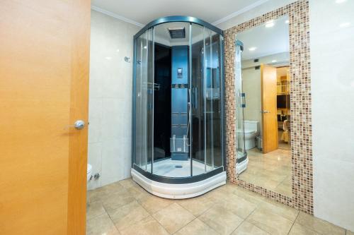 Ett badrum på Hotel Ankara