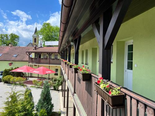 En balkong eller terrasse på Hotel Marislav