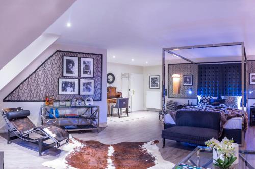 Χώρος καθιστικού στο Boutique Hotel Poppenbütteler Hof
