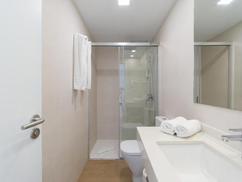 Kylpyhuone majoituspaikassa Las Tejas