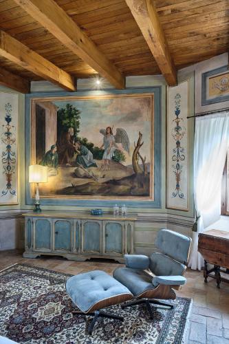 Posezení v ubytování Palazzo Viviani - Castello di Montegridolfo