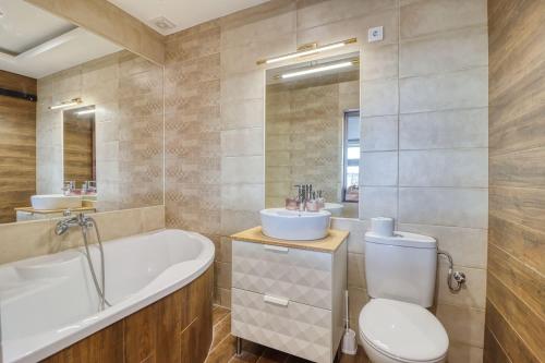 Kúpeľňa v ubytovaní HAB Home Apartman
