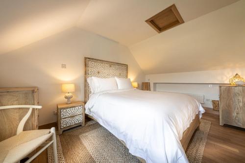 Postel nebo postele na pokoji v ubytování Tern House