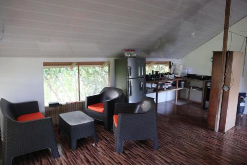 Kuchyň nebo kuchyňský kout v ubytování Amaya's Hostel