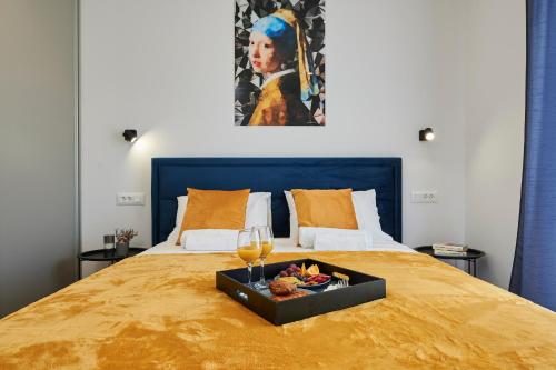 Posteľ alebo postele v izbe v ubytovaní Royal blue House