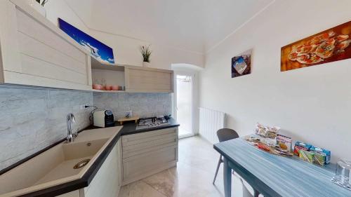 Kuchyň nebo kuchyňský kout v ubytování Zephir Apartments