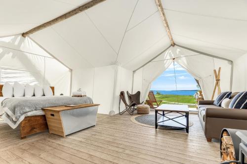 Paisaje cerca de este tented camp