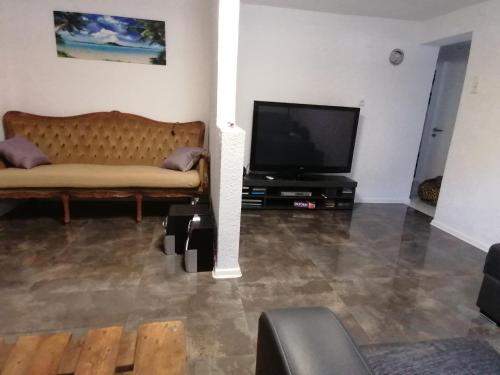 TV a/nebo společenská místnost v ubytování Schöne Einliegerwohnung in Hechingen