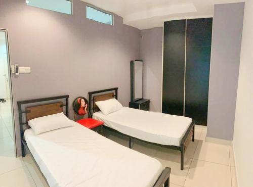 Un ou plusieurs lits dans un hébergement de l'établissement Mansion One Seaview Luxury 2 Bedroom Gurney Georgetown gleneagles