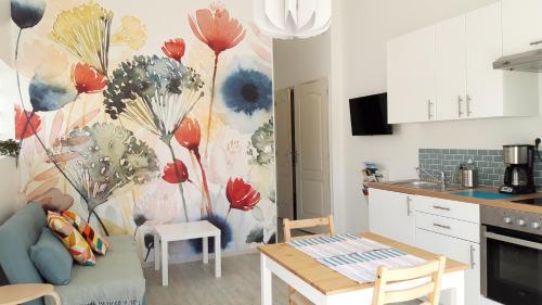 Η κουζίνα ή μικρή κουζίνα στο Appartement neuf clim terrasse & piscine
