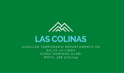 a green logo with a mountain in the middle at Las Colinas in Salta