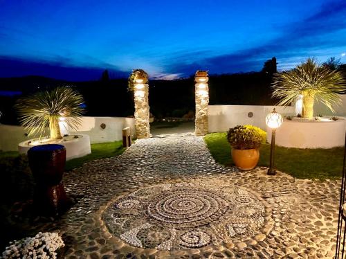 Κήπος έξω από το Casa de oro Alma