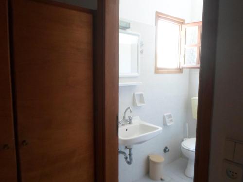 A bathroom at Relax on Santorini