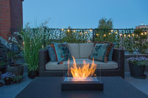 Loft Barnim w wieży strażackiej, 2-poziomowy, 100m2, taras na dachu