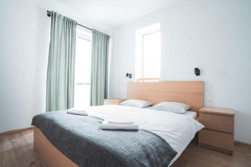 Postel nebo postele na pokoji v ubytování Apartmán Vila Zuberec