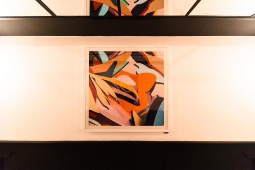 a painting in a frame on a wall at The Dean Galway in Galway