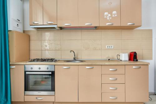ครัวหรือมุมครัวของ Apartament Smarald 1