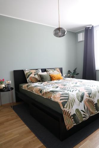 Ένα ή περισσότερα κρεβάτια σε δωμάτιο στο City-Apartment Die kleine Mü
