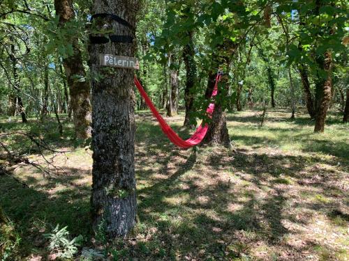 Κήπος έξω από το Safari tent lodges with a beautiful view at Lot Sous Toile
