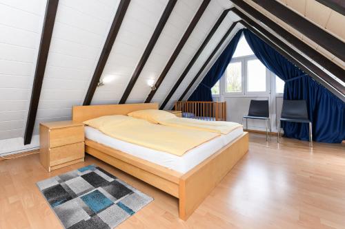 Postel nebo postele na pokoji v ubytování Haus Nordseepferdchen