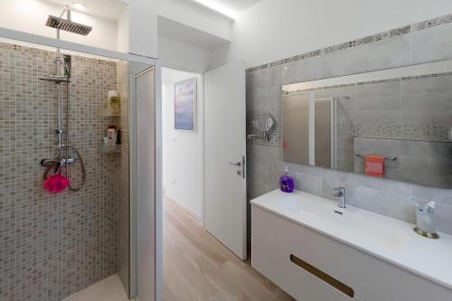 Koupelna v ubytování Casa di Nada - Goelba