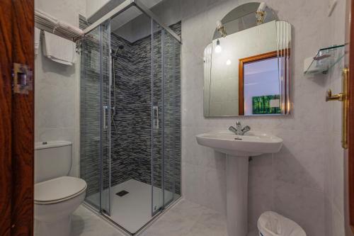 Kúpeľňa v ubytovaní Hostal Pereiriña
