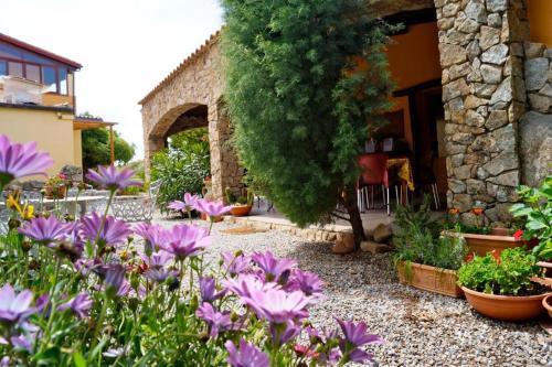 Jardín al aire libre en Agriturismo Rocce Bianche - Porticato