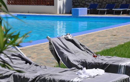 Bazén v ubytování Sun Beach nebo v jeho okolí