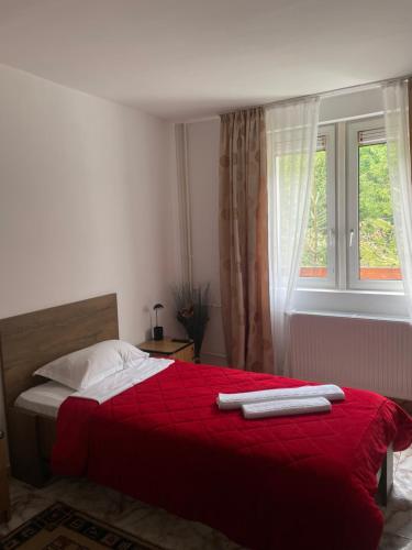 מיטה או מיטות בחדר ב-Motel “La Butuci”