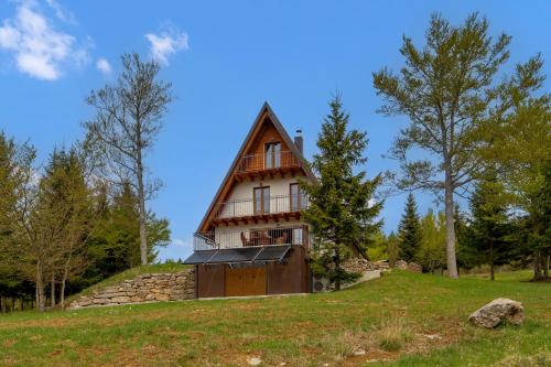 a house on top of a hill at Mountain house Beauty of Laz in Ravna Gora