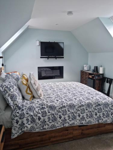 Llit o llits en una habitació de Barra's Loft