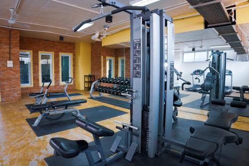 Fitness centrum a/nebo fitness zařízení v ubytování Capitol Residence