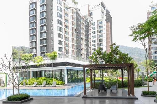 Piscina en o cerca de Cuti Genting Midhills Space Theme 9 Pax WIFI Genting Highland Vacation