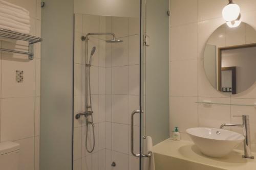 Koupelna v ubytování SongHo Hotel