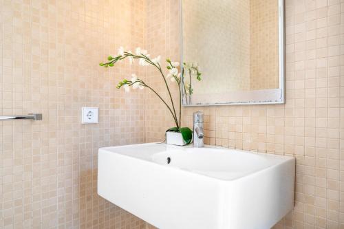 Koupelna v ubytování Villa Ohana