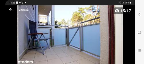 Balkón alebo terasa v ubytovaní apartament MT burszynowe osiedle