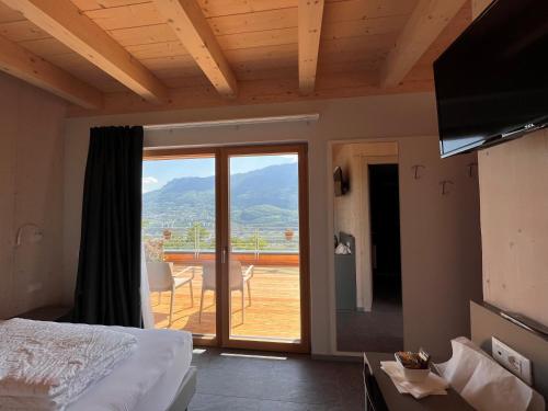 A bed or beds in a room at Agriturismo Margone