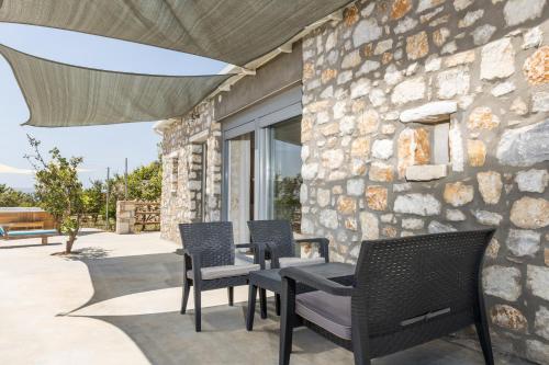Χώρος καθιστικού στο The Stone House Naxos