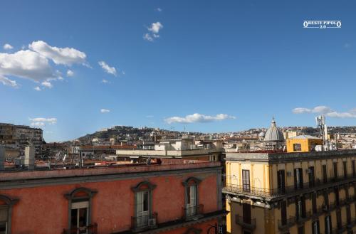 a view of a city with buildings at Jazz Hotel in Naples