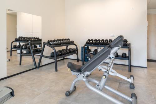 Fitness centrum a/nebo fitness zařízení v ubytování Swiss Hotel Apartments - Lugano