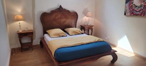 Postel nebo postele na pokoji v ubytování La Clé des champs, Le Domaine de Brugal