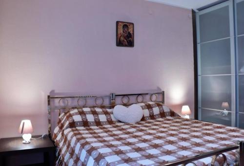Ένα ή περισσότερα κρεβάτια σε δωμάτιο στο Petit-Antey 38