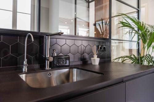 Køkken eller tekøkken på Premium loft in the heart of Malaga by REMS