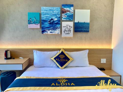 Postel nebo postele na pokoji v ubytování Aloha Hotel Vung Tau