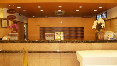 The lobby or reception area at Toyoko Inn Nishitetsu Kurume eki Higashi guchi