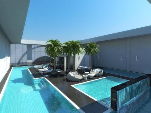 Sundlaugin á GUEST READY - Luxury One Bedroom Apartment DIFC Burj Khalifa View eða í nágrenninu