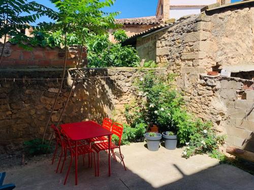 En terrasse eller udendørsområde på Casa del Aire - Patio Apartment