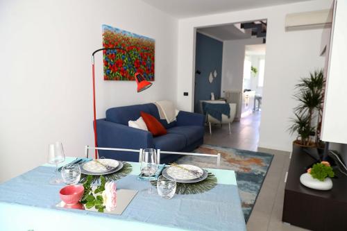 Χώρος καθιστικού στο Domus Silvana Apartments