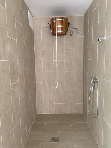 Kúpeľňa v ubytovaní Boruzs Apartman