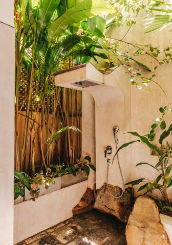Un jardín fuera de Villa SPACE